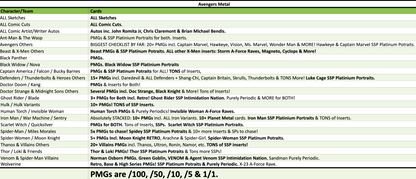 Break 5047 - 2024 Marvel Avengers Metal Universe - 2 Box - Pick Your Character/Team!