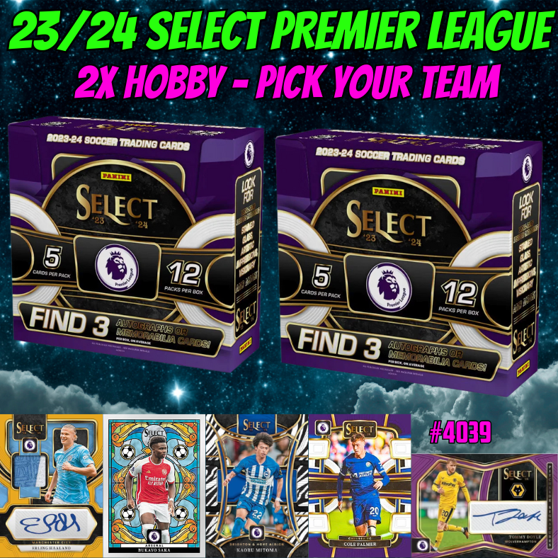 Break 4039 - 23/24 Select EPL HOBBY - 2 Box - Pick Your Team!