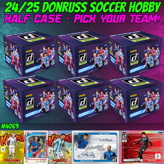 Break 4069 - 24/25 Donruss Soccer Hobby - HALF CASE - Pick Your Team!