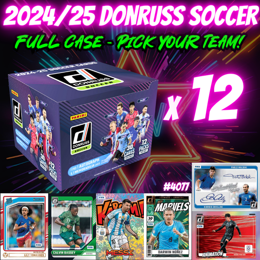 Break 4077 - 24/25 Donruss Soccer Hobby - FULL CASE - Pick Your Player!