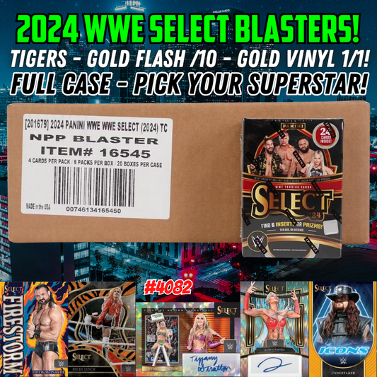 Break 4082 - 2024 WWE Select Blaster FULL CASE - Pick Your Superstar!