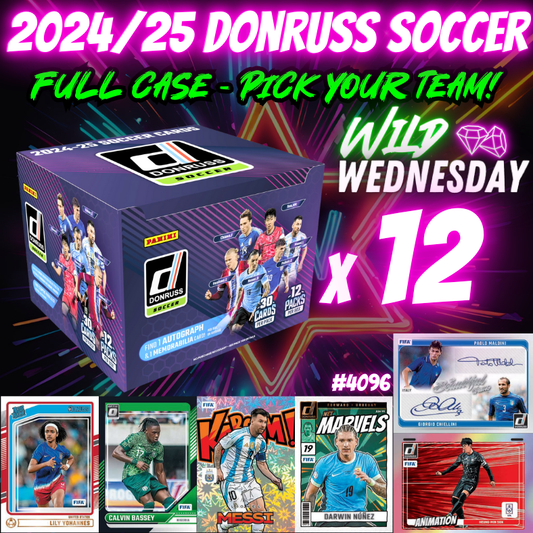 Break 4096 - 24/25 Donruss Soccer Hobby - Full Case - Pick Your Team!