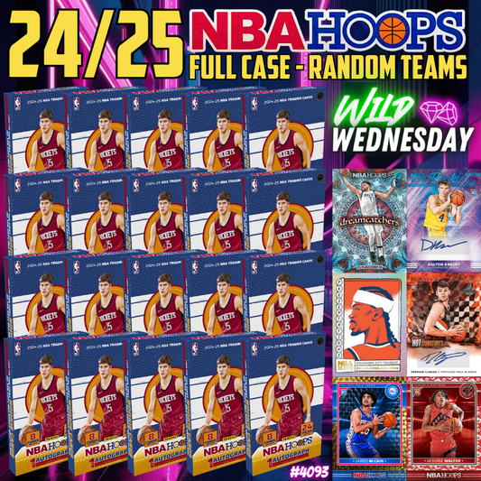 Break 4093 - 24/25 NBA Hoops Hobby - FULL CASE - 20 Boxes - RANDOM TEAMS