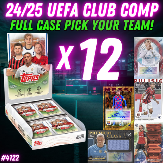 Break 4122 - 24/25 Topps UEFA Club Competition Hobby - Full Case - Pick Your Team!