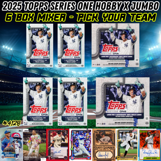 Break 4128 - NEW RELEASE - 2025 Topps MLB Series 1 Baseball - Hobby x Jumbo - 6 Box Mixer Pick Your Team!