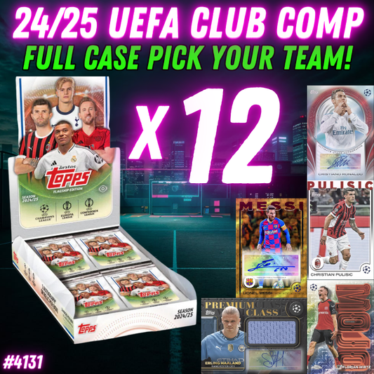 Break 4131 - 24/25 Topps UEFA Club Competition Hobby - Full Case - Pick Your Team!
