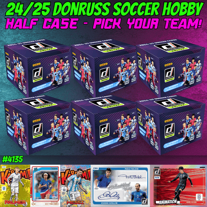 Break 4135 - 24/25 Donruss Soccer Hobby - HALF CASE - Pick Your Team!
