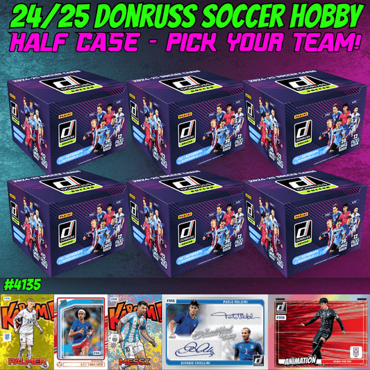 Break 4135 - 24/25 Donruss Soccer Hobby - HALF CASE - Pick Your Team!