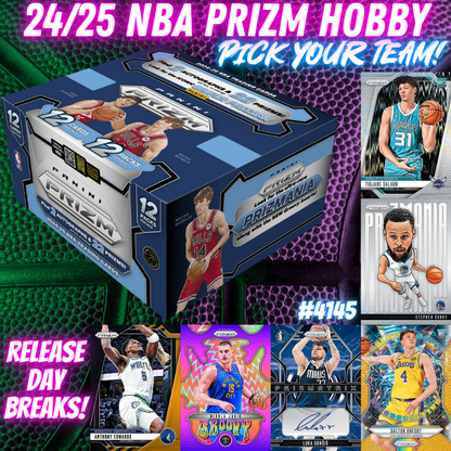 Break 4145 - NBA 24/25 Prizm HOBBY - RELEASE DAY - Pick Your Team!