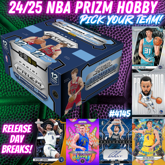 Break 4145 - NBA 24/25 Prizm HOBBY - RELEASE DAY - Pick Your Team!