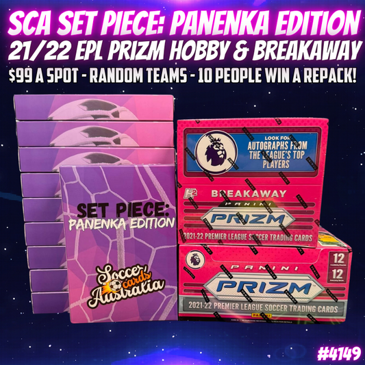 Break 4149 - SCA Set Piece: Panenka Edition FULL CASE x 21/22 EPL Prizm Mixer