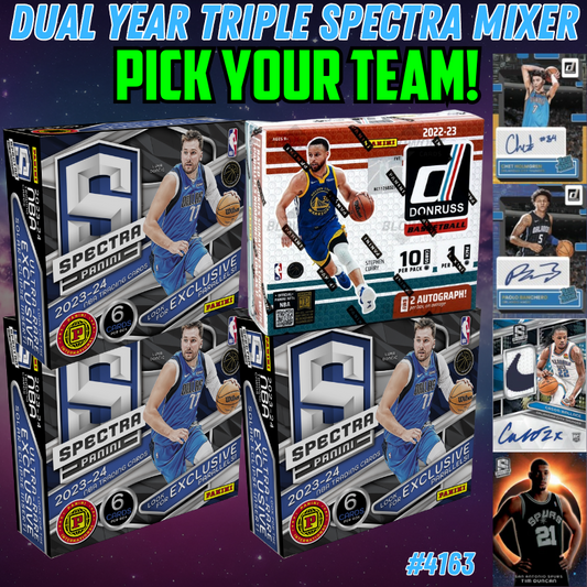 Break 4163 - NBA Dual Year Triple Spectra x Donruss Choice - Pick Your Team!