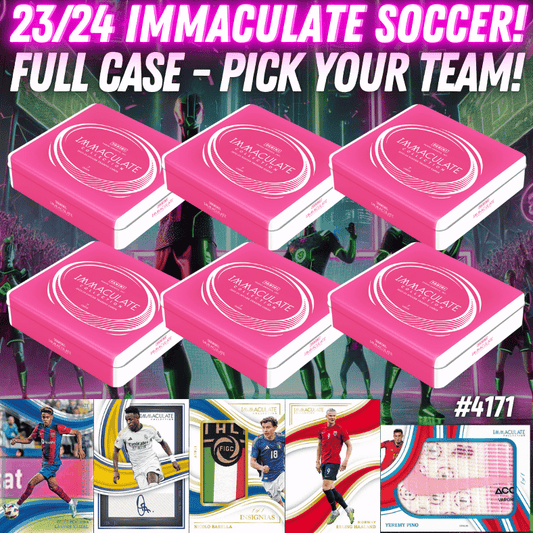 Break 4171 - 23/24 Immaculate Soccer Hobby - Full Case - Pick Your Team