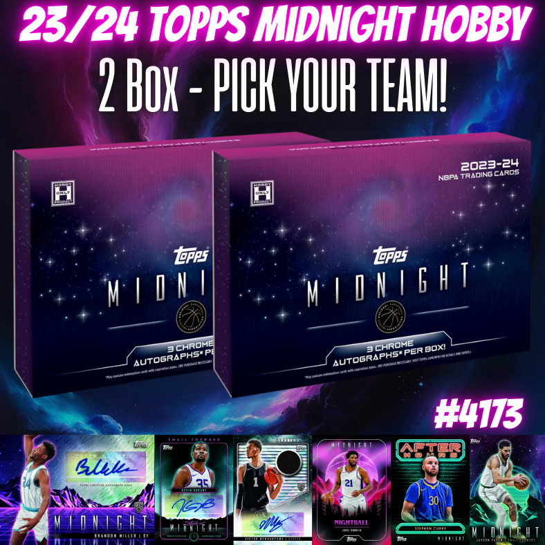 Break 4173 - NBA 23/24 Topps Midnight 2 Box - Pick Your Team!