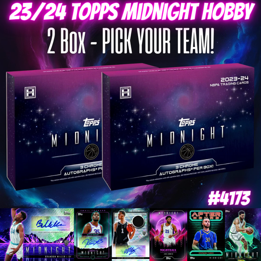 Break 4173 - NBA 23/24 Topps Midnight 2 Box - Pick Your Team!