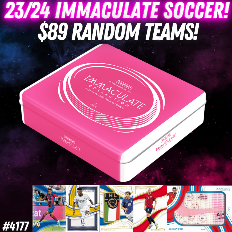 Break 4177 - 24/25 Immaculate Soccer - $89 Random Teams!