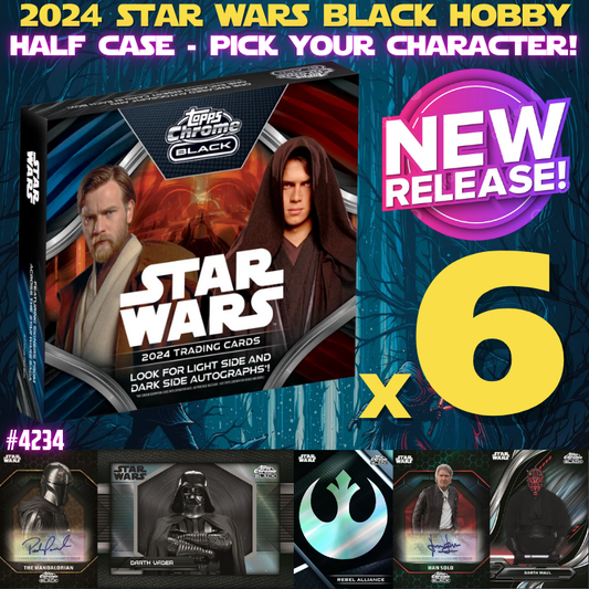 Break 4234 - 2024 Star Wars BLACK Hobby - RELEASE DAY - Half Case - Pick Your Character!