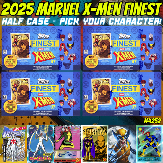 Break 4252 - 2025 Marvel X-Men Finest Hobby HALF CASE - Pick Your Character!