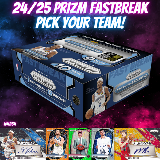 Break 4254 - NBA 24/25 Prizm Fastbreak - Pick Your Team!