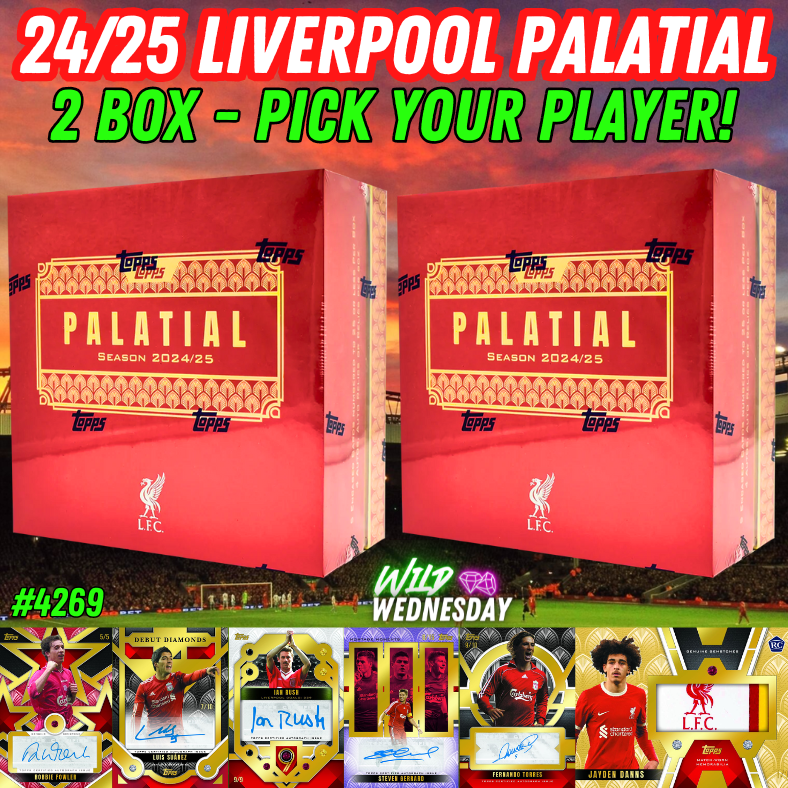 Break 4269 - 24/25 Topps Liverpool Palatial - HIGH END - 2 Box - Pick Your Player!