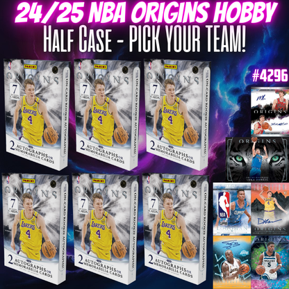 Break 4296 - 24/25 NBA Origins HOBBY - Half Case - PICK YOUR TEAM!