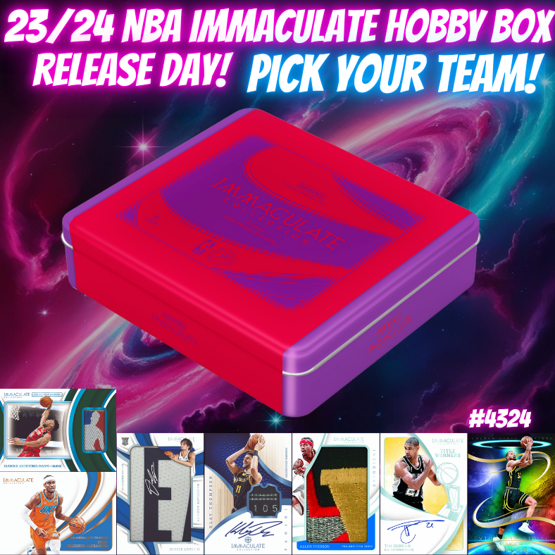 Break 4324 - RELEASE DAY - 23/24 NBA Immaculate Hobby Box - PICK YOUR TEAM!
