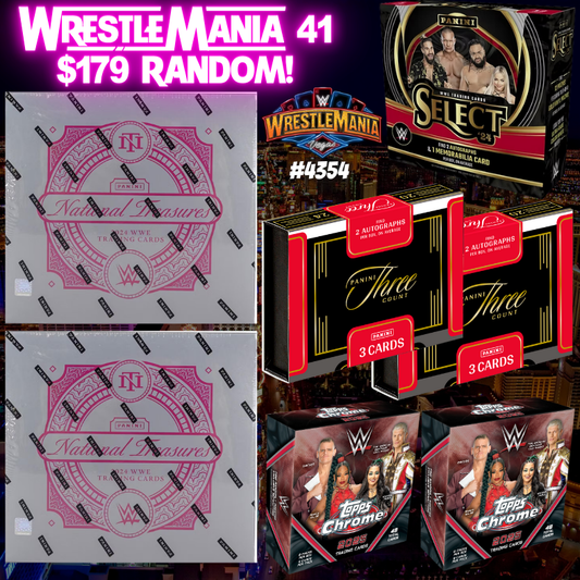 Break 4354 - WRESTLEMANIA 41 - Double National Treasures 7 Box MONSTER - $179 Random Superstar!