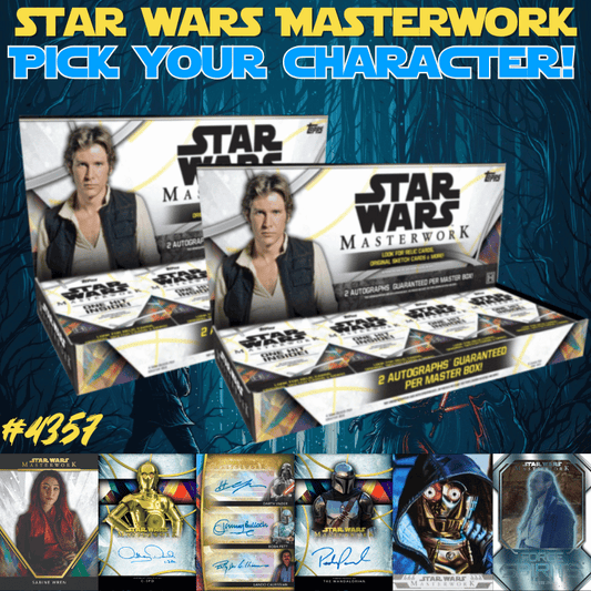 Break 4357 - 2024 Topps Star Wars Masterworks 2 Box Pick Your Character - HIGH END - 2 Autos Per Box!