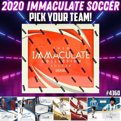 Break 4360 - 2020 Immaculate Soccer Collection - Pick Your Team!