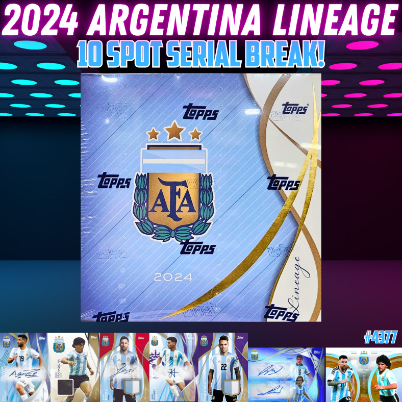 Break 4377 - 2024 Argentina Lineage - 1box - 10 Spot Serial Number!