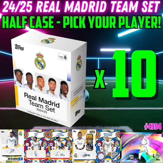 Break 4394 - 24/25 Real Madrid Team Set - HALF CASE - Pick Your Players!