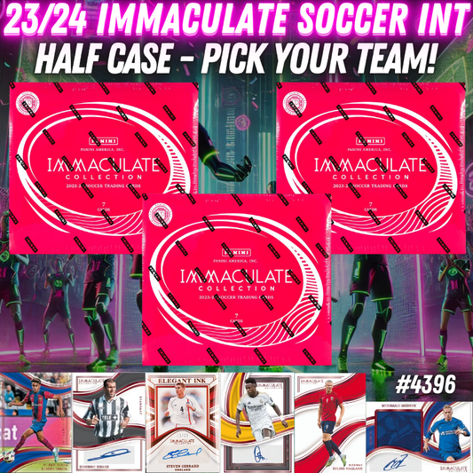 Break 4396 - 23/24 Immaculate Int. Hobby - Half Case - Pick Your Player/Team!