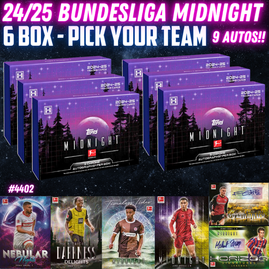 Break 4402 - 23/24 Topps Bundesliga Midnight - FULL CASE - Pick Your Team