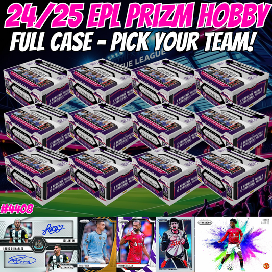 Break 4411 - 24/25 EPL Prizm Hobby - FULL CASE - Pick Your Team/Player ROUND 2!