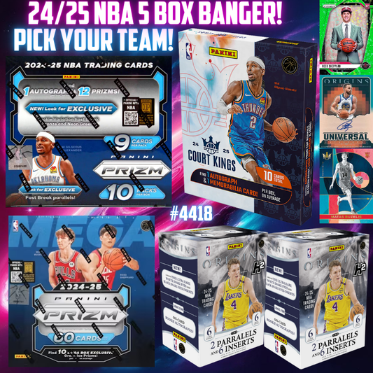 Break 4418 - NBA 24/25 Origins x Prizm x Court Kings 5 Box - Pick Your Team!