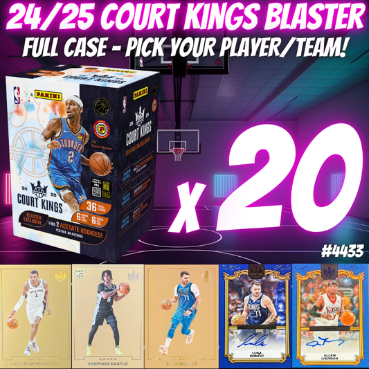 Break 4433 - 24/25 Court Kings Blaster FULL CASE - 20 Boxes - PICK YOUR PLAYER/TEAM!