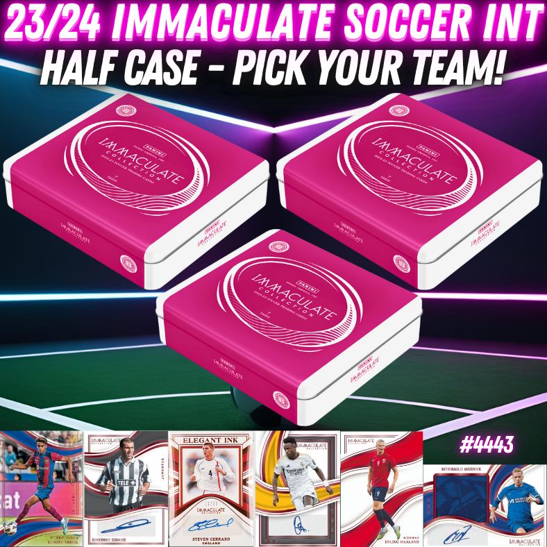 Break 4443 - 23/24 Immaculate Int. Hobby - Half Case - Pick Your Player/Team!