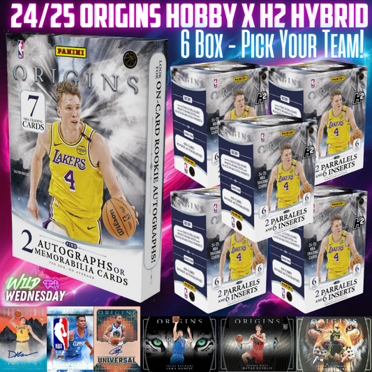 Break 4473 - NBA 24/25 Origins Hobby x H2 Hybrid 6 Box Banger - Pick Your Team!