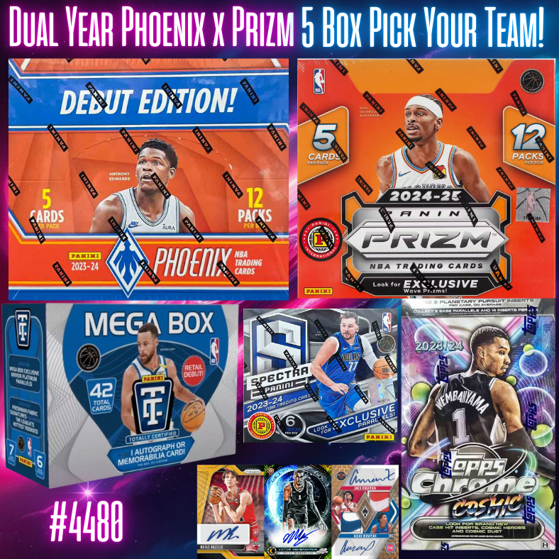 Break 4480 - NBA Dual Year Phoenix x Prizm 5 Box Belter - Pick Your Team!