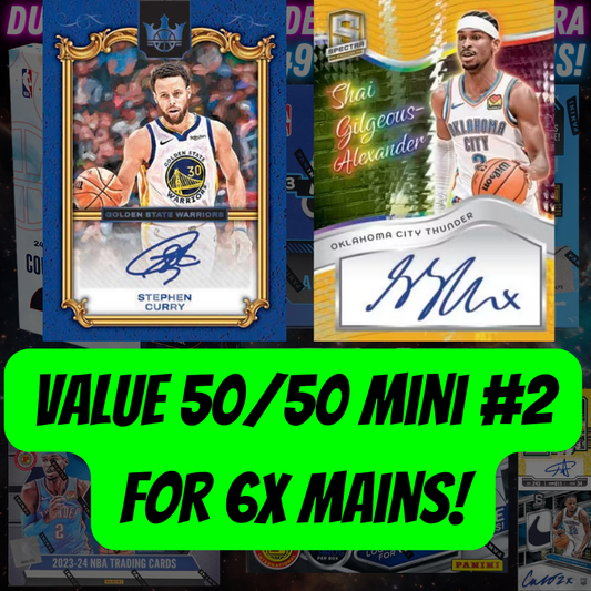 Value 50/50 Mini #2 for 6x Mains in Break 4492 - NBA Dual Year Contenders x Court Kings 4 Box - $49 Random Teams!