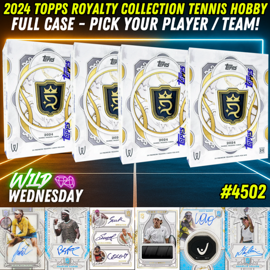 Break 4502 - 2024 Topps Royalty Collection Tennis Hobby FULL case - Pick Your Player / Team!