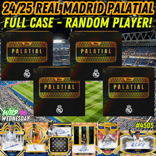 Break 4505 - 24/25 Topps Real Madrid Palatial - FULL CASE - Random Player!