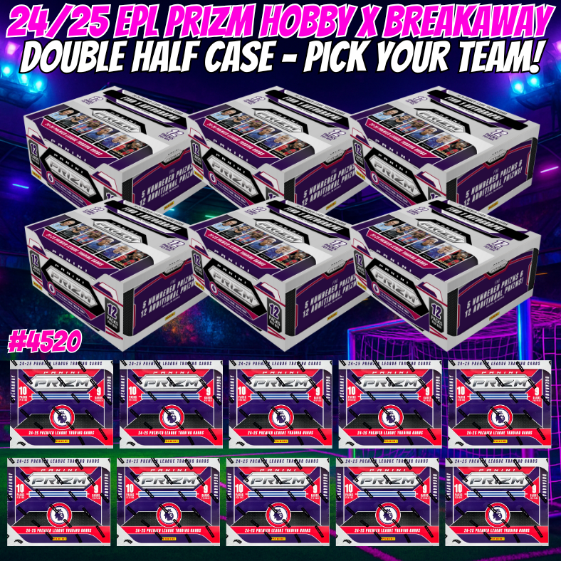 Break 4520 - 24/25 EPL Prizm Hobby x Breakway 16 Box - Pick Your Team/Player!