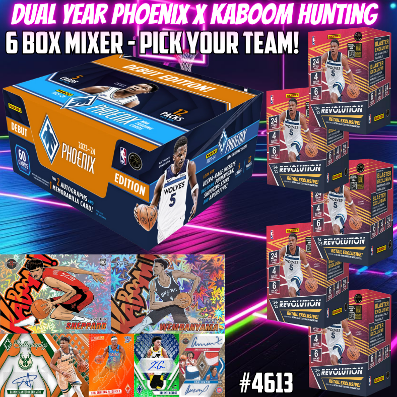 Break 4613 - NBA Dual Year Phoenix HOBBY x Revo Blaster 6 Box - Pick Your Team!