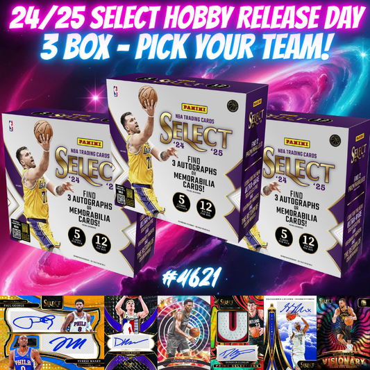 Break 4621 - NBA 24/25 Select Hobby - RELEASE DAY - 3 Box - Pick Your Team!