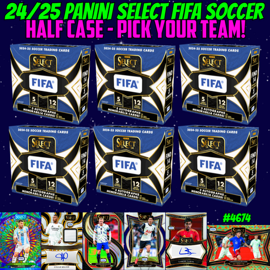 Break 4674 - 24/25 FIFA Select HOBBY - HALF CASE - Pick Your Team!