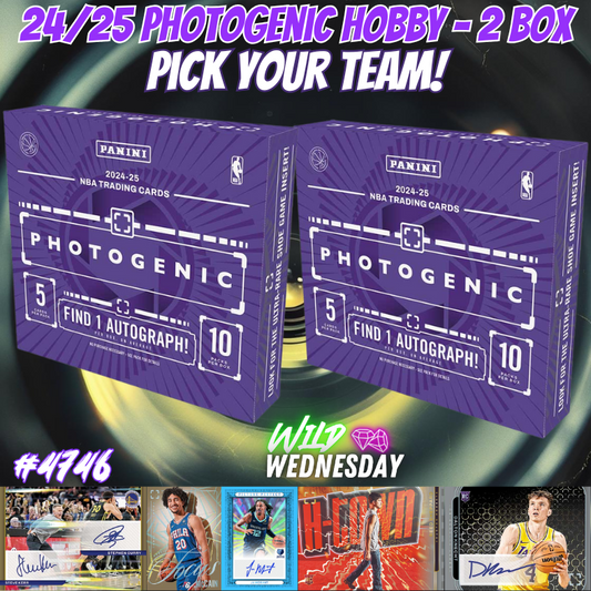 Break 4746 - NBA 24/25 Photogenic Double Hobby - Pick Your Team!