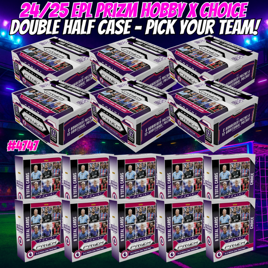 Break 4747 - 24/25 EPL Prizm Hobby x Choice 16 Box - Pick Your Team/Player!