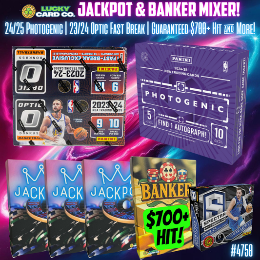 Break 4750 - 24/25 NBA Photogenic x Lucky Banker & Jackpot Thursday Thumper - Random Teams!