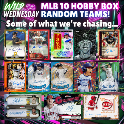 Break 4816 - Wild Wednesday MLB 10 Hobby Boxer - Random Teams!